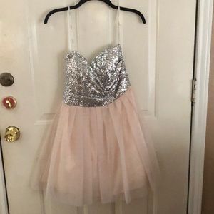 Cute mini silver sequence dress💗